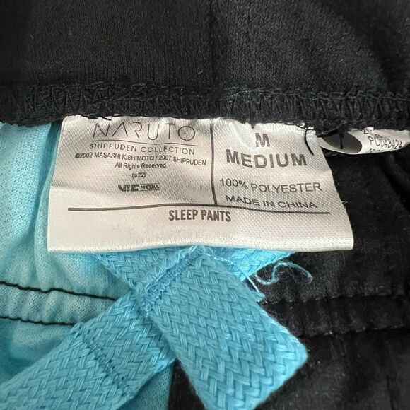 Naruto Character Shippuden Series Logo Men's Pajama Lounge Pants Size M NWT - Picture 7 of 7